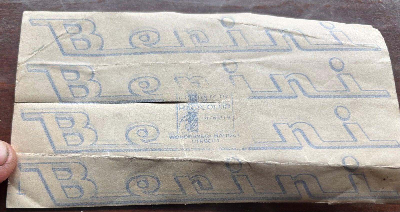 4 Oude Berini Bromfiets Transfers - Origineel, Ophalen of Verzenden, Nieuw