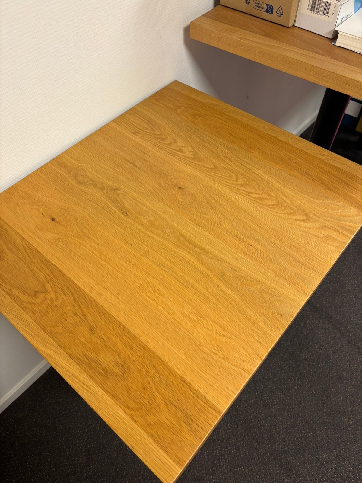 Eiken massief horeca tafel 60x70, Ophalen, 200 cm of meer, 50 tot 100 cm, Zo goed als nieuw