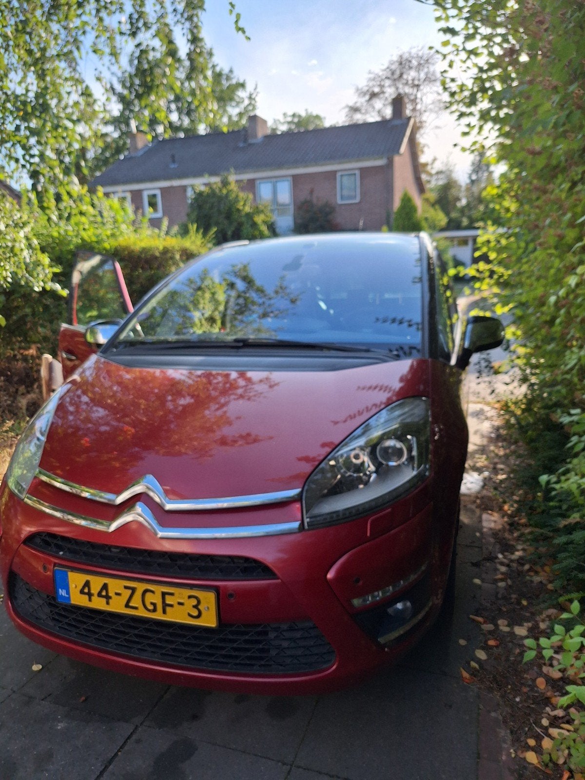 Citroën C4 1.6 THP Eb6v 5-ZITS 2012 Rood, Leder en Stof, 75 €/maand, Grijs, Particulier