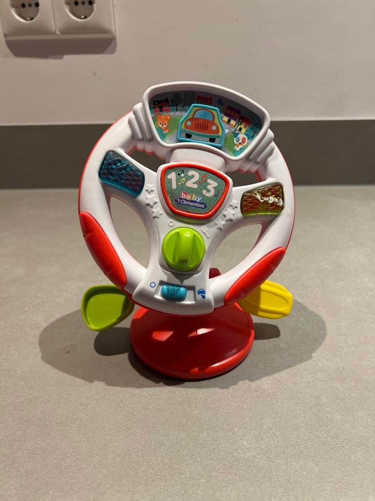 Baby Clementoni Stuurwiel met geluid en licht, Ophalen of Verzenden, Zo goed als nieuw, Auto, Met licht