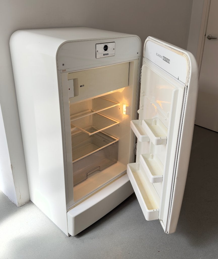 Bosch retro  classic edition fridge, Ophalen, Gebruikt, 200 liter of meer, 160 cm of meer