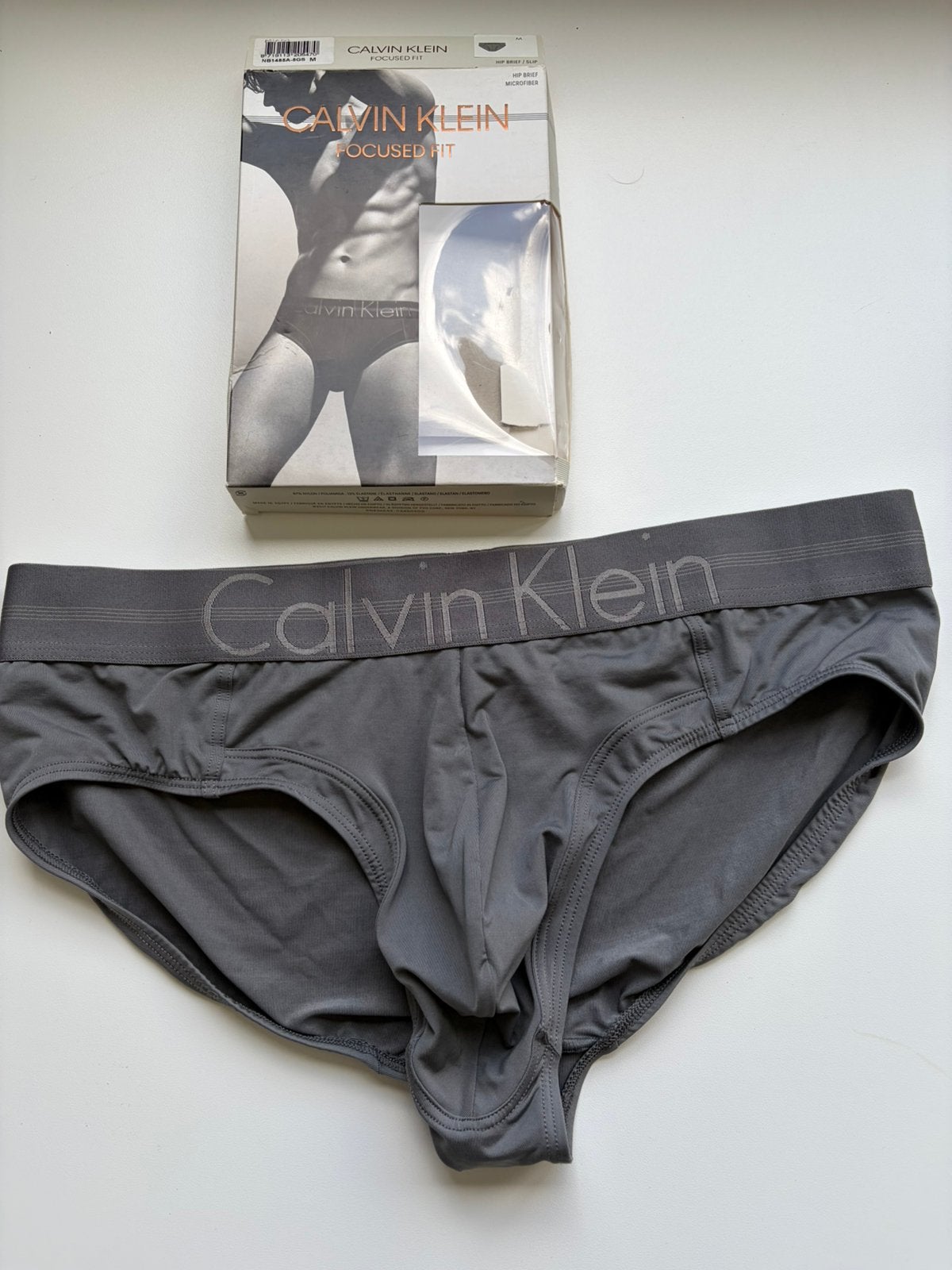 Calvin Klein Microfiber Slip, Kleding | Heren, Ondergoed, Verzenden, Grijs, Slip