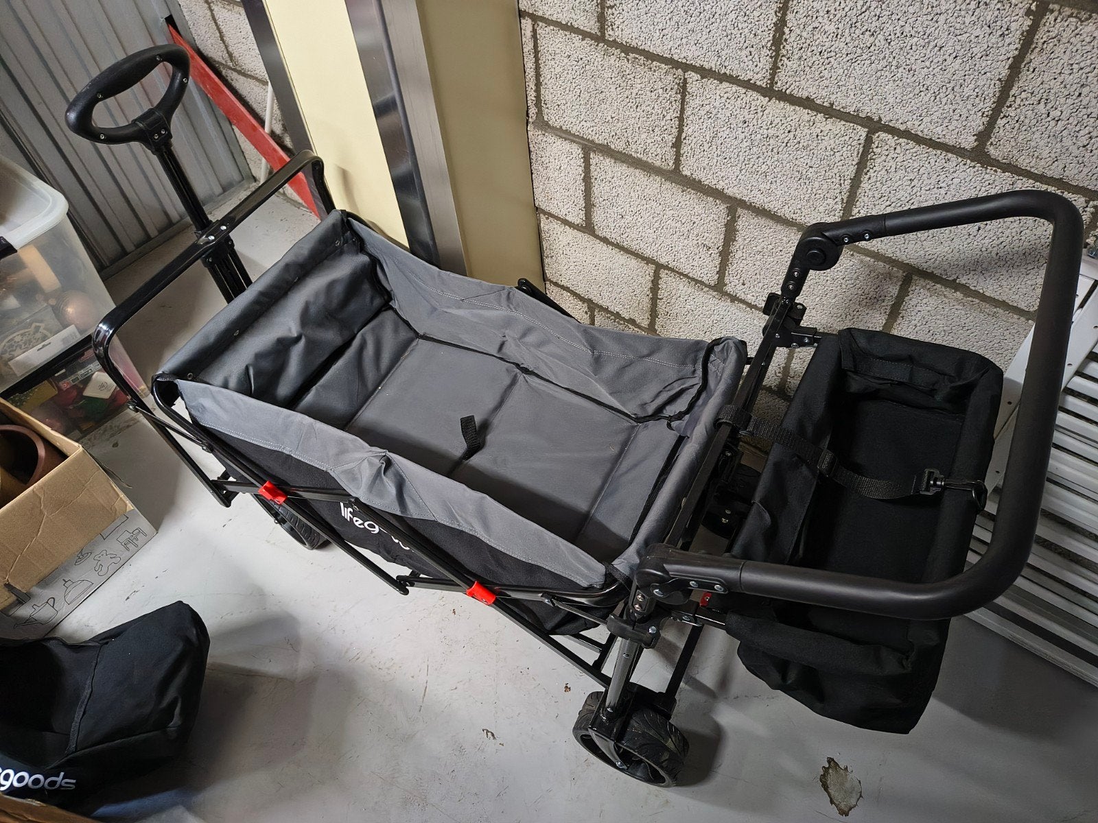 LifeGoods Bolderkar - Kapot wiel en handvat, Caravans en Kamperen, Ophalen, Opvouwbaar, Gebruikt