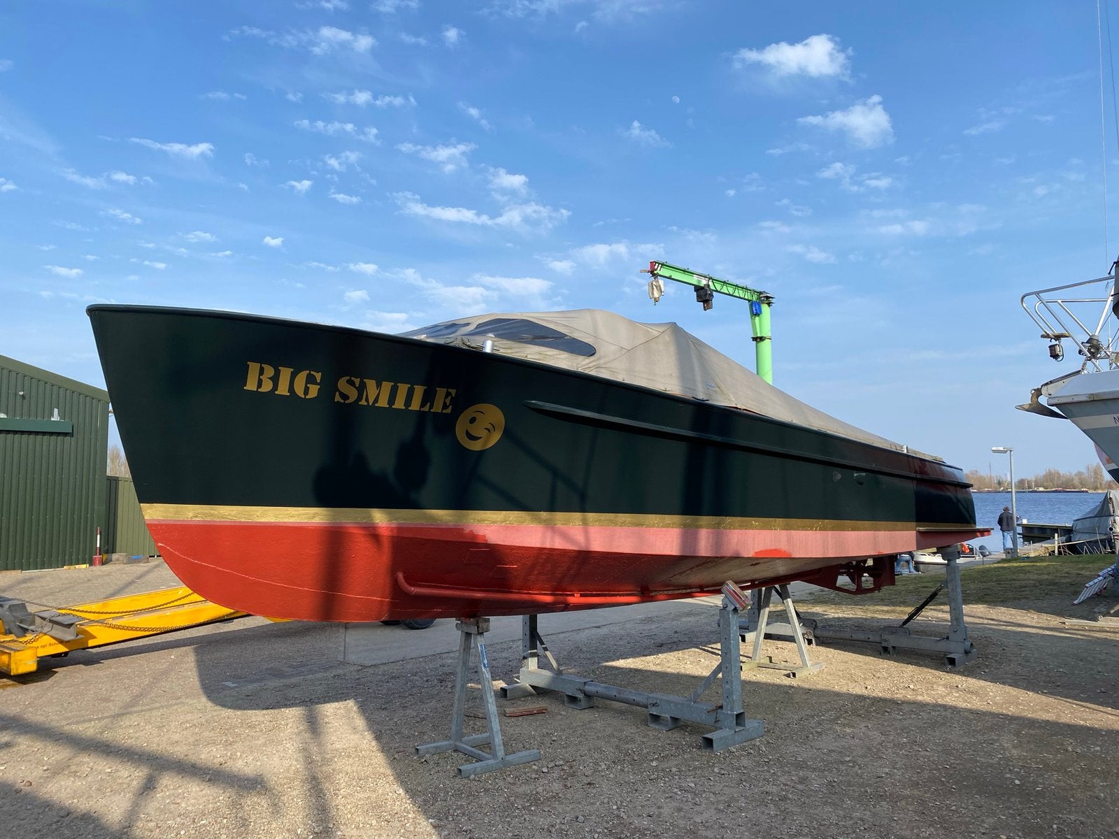Unieke 9 meter tender met ligplaats in Haarlem, Watersport en Boten, Ophalen, Gebruikt, Staal, Binnenboordmotor