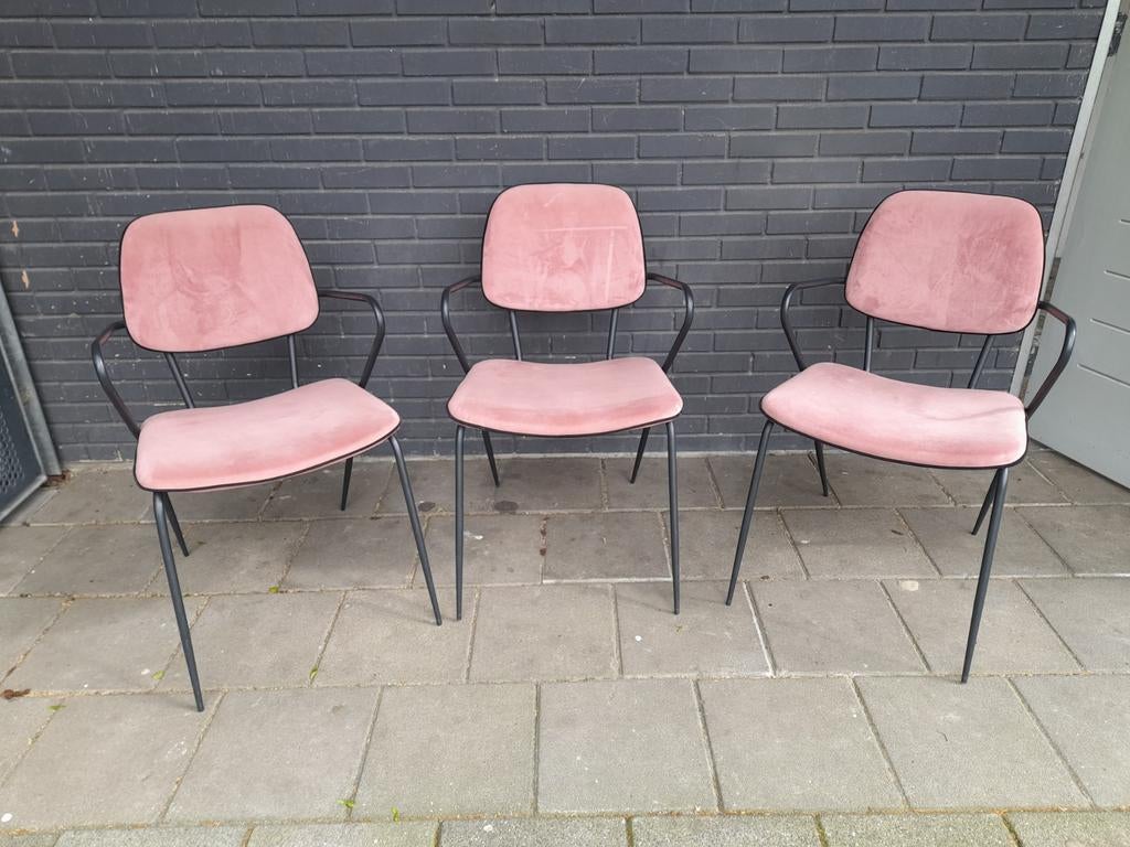 Eetkamerstoelen tot 3 juni, Huis en Inrichting, Stoelen, Ophalen, Gebruikt, Overige kleuren, Stof