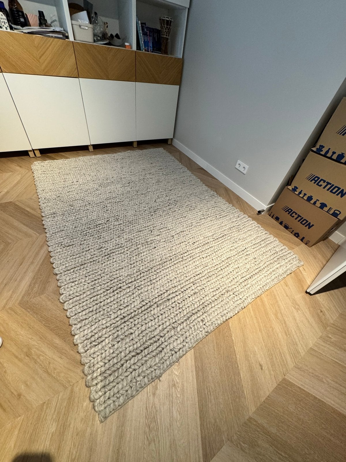 IKEA HJORTSVANG Vloerkleed 160x230 cm, Ophalen, Gebruikt, 150 tot 200 cm, 200 cm of meer