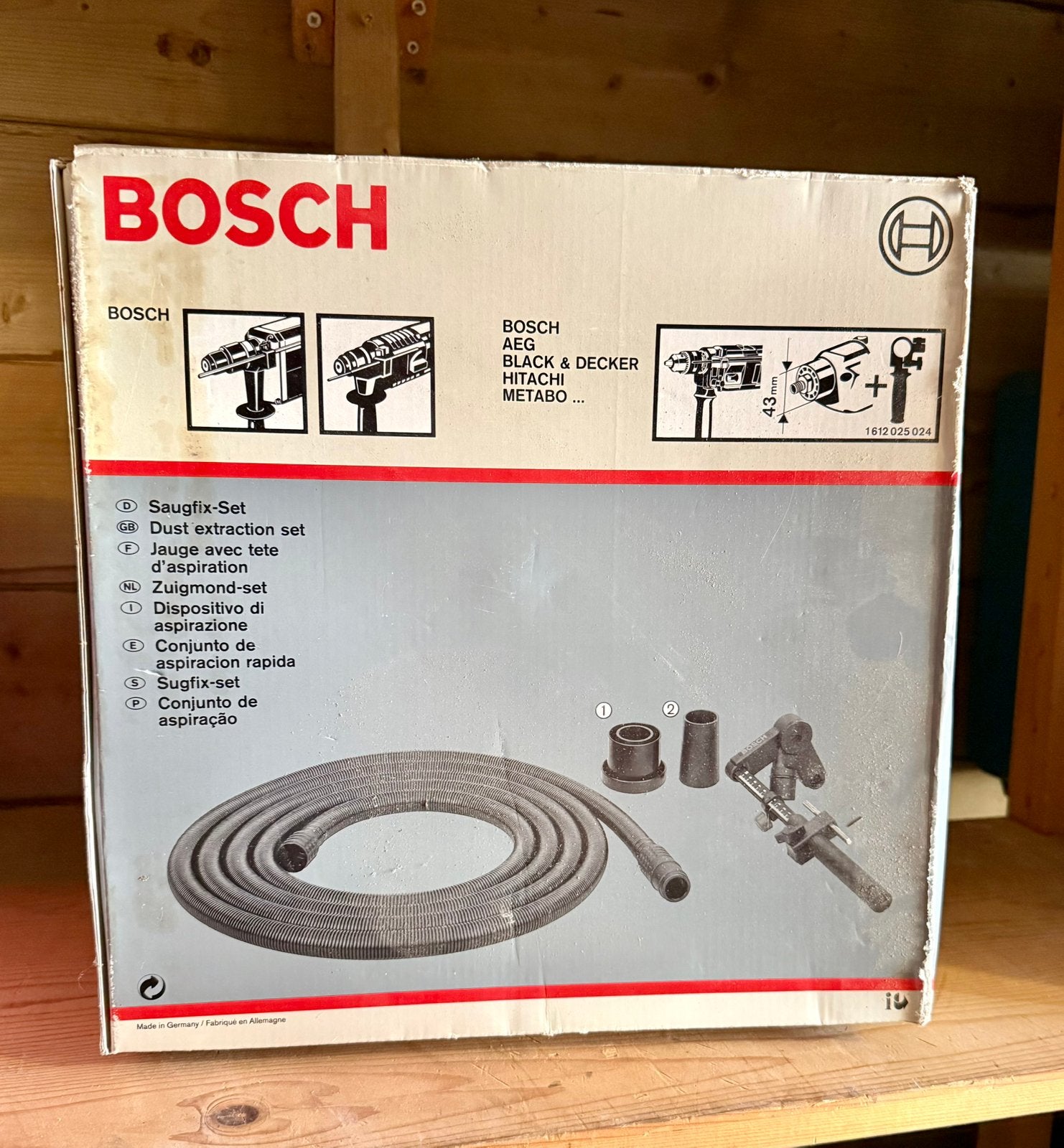 Bosch Boormachine Zuigmondset, Doe-het-zelf en Verbouw, Gereedschap | Boormachines, Ophalen, Nieuw, Boormachine