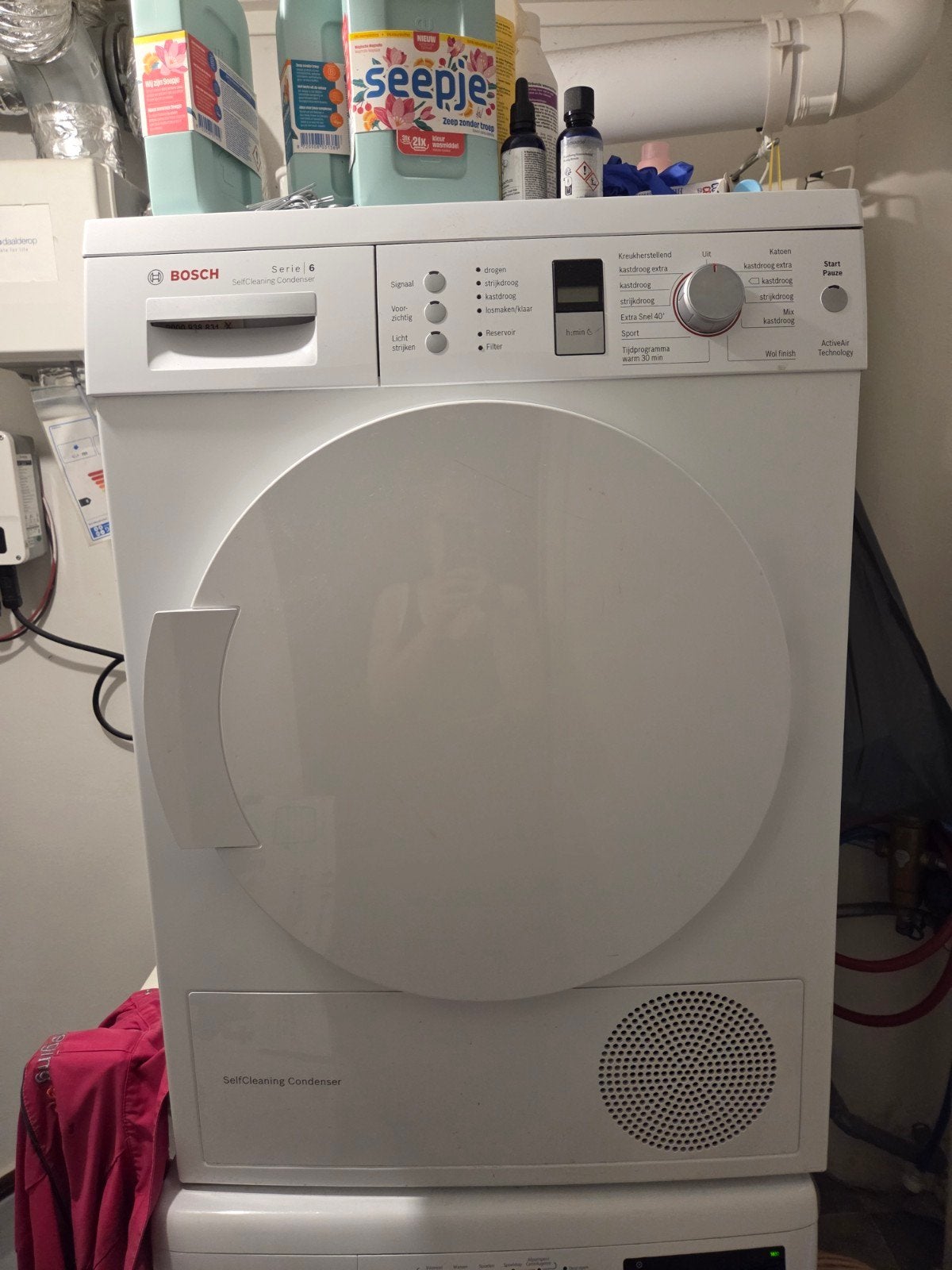 Bosch Serie 6 SelfCleaning Condenser droger, Ophalen, Gebruikt, 8 tot 10 kg, Voorlader