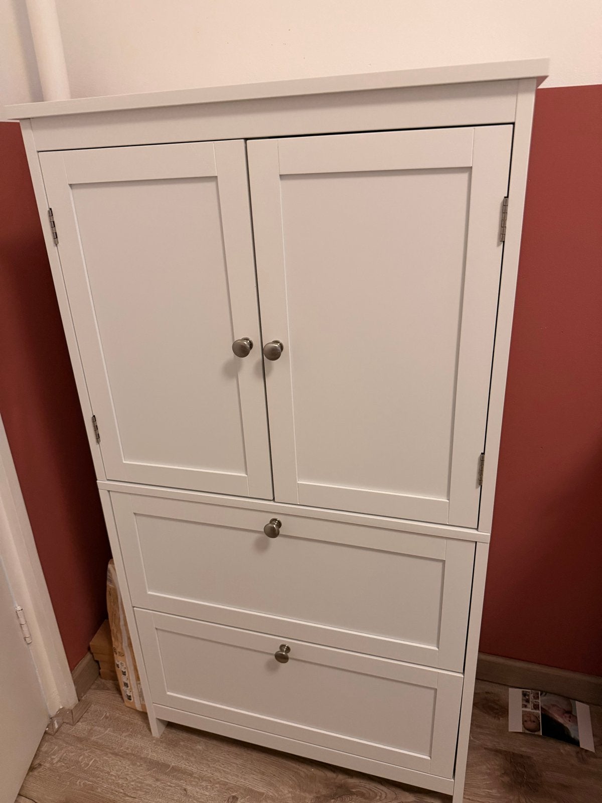 Witte kast 60x30x110 cm voor kinderkamer - Zo goed als nieuw, Kinderen en Baby's, Kinderkamer | Commodes en Kasten, Ophalen, 105 cm of meer