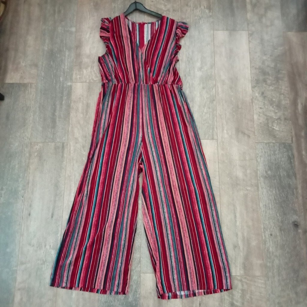 Nieuwe jumpsuit streep dessin maat 40/42, Kleding | Dames, Jumpsuits, Verzenden, Nieuw, Maat 42/44 (L)