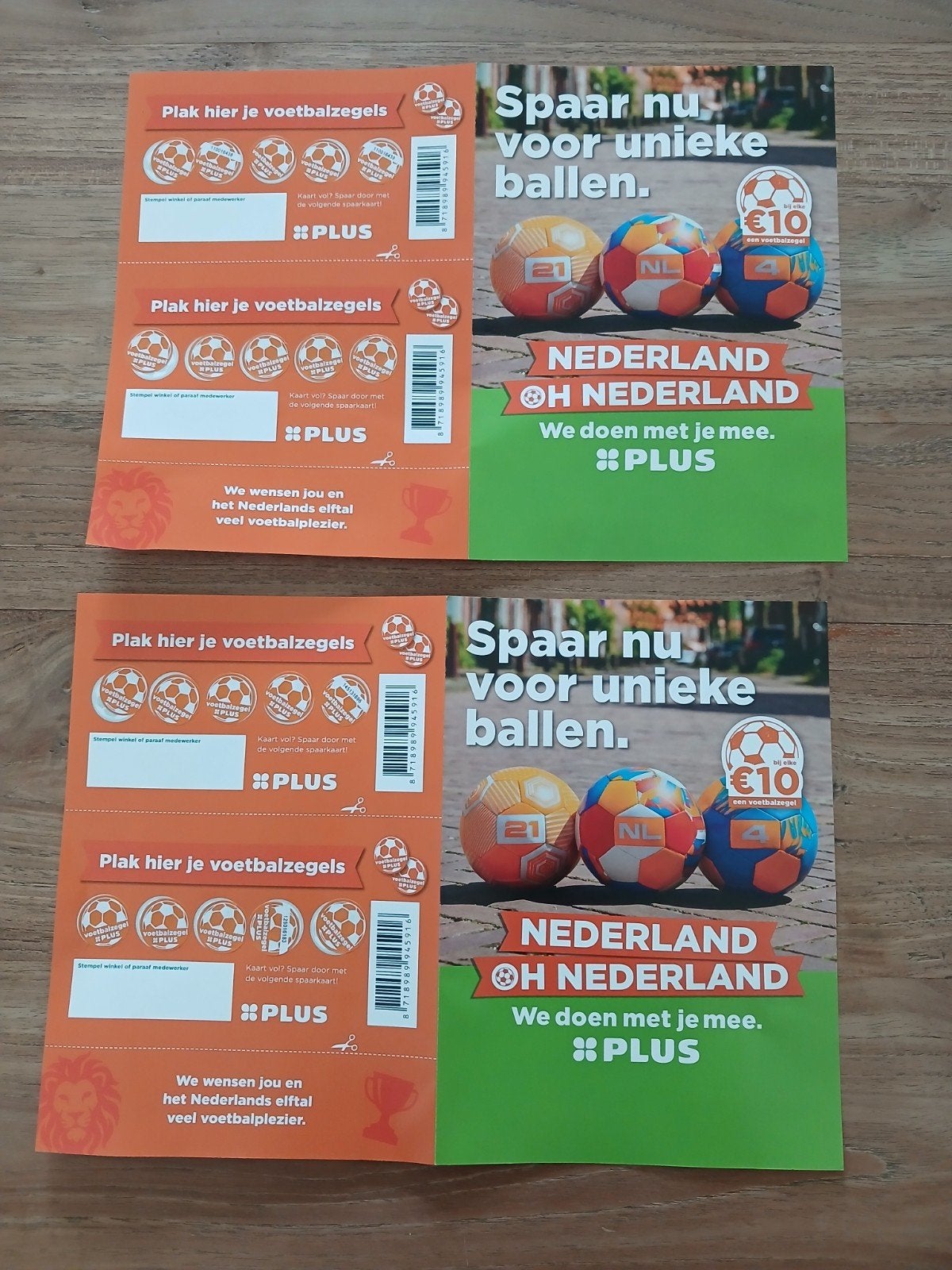 4 volle spaarkaarten plus, Plus, Ophalen of Verzenden