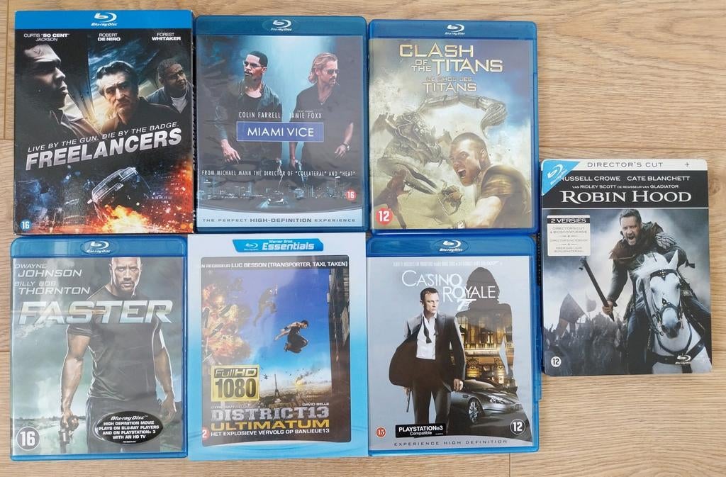 Blu-ray actiefilms,  7 voor 25 euro, Ophalen of Verzenden, Zo goed als nieuw