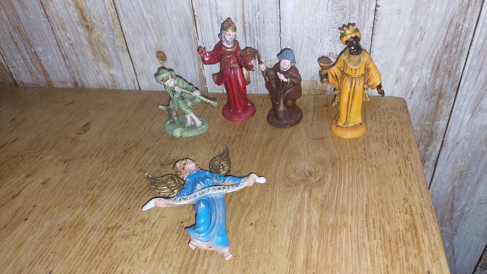 vintage Kerst figuren, Italië, Verzenden, Gebruikt