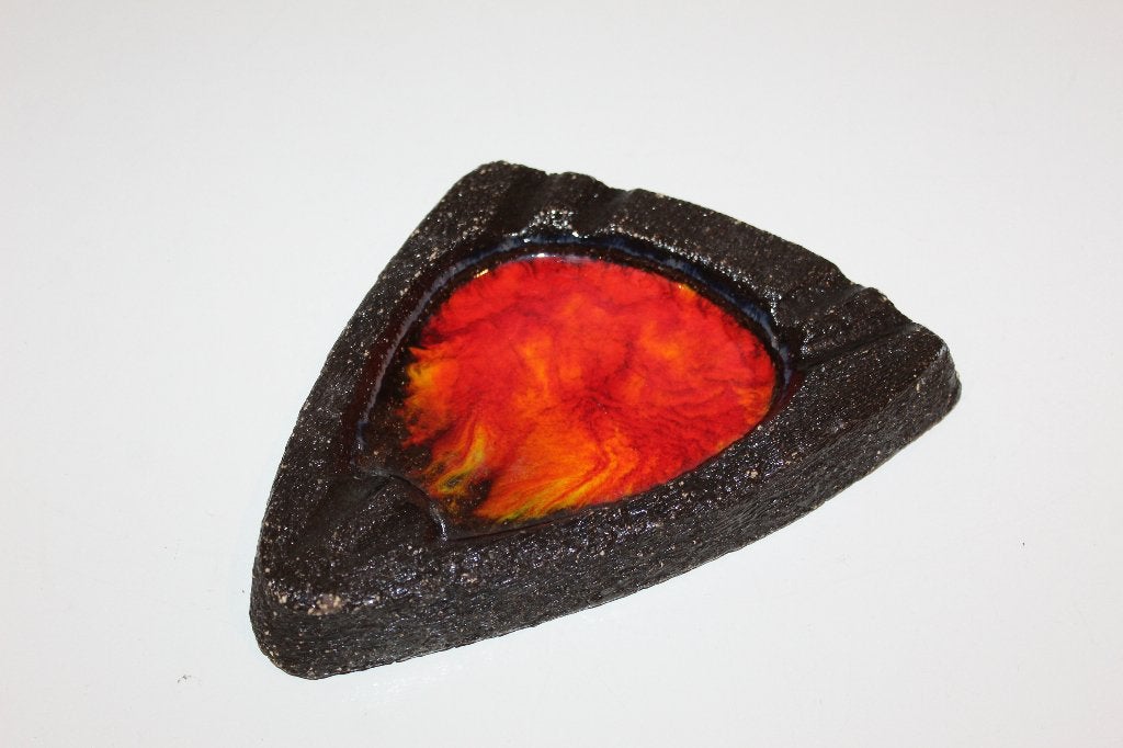 Retro Fat Lava Asbak - Keramiek, Verzamelen, Ophalen of Verzenden, Gebruikt, Asbak