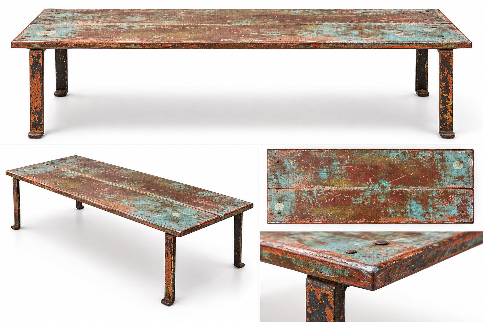 Robuuste salontafel van Raw Materials Amsterdam, Ophalen, Gebruikt, 100 tot 150 cm, 50 tot 100 cm