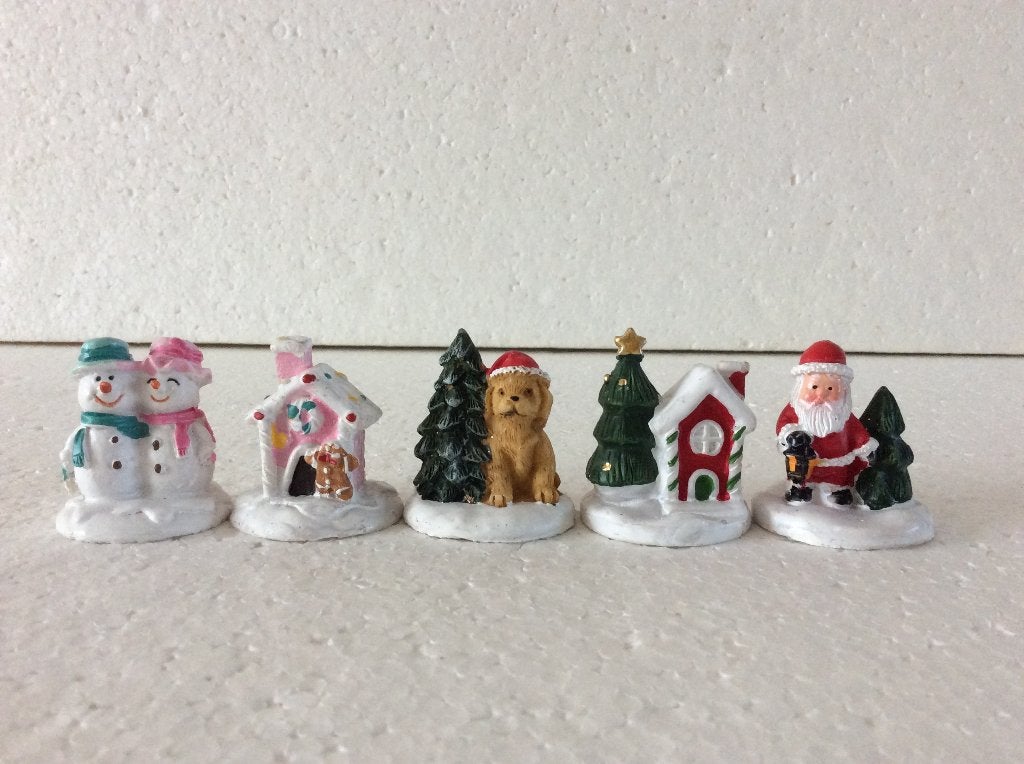 5x kerstdorp beeldjes GRATIS afhalen, Diversen, Kerst, Ophalen, Zo goed als nieuw