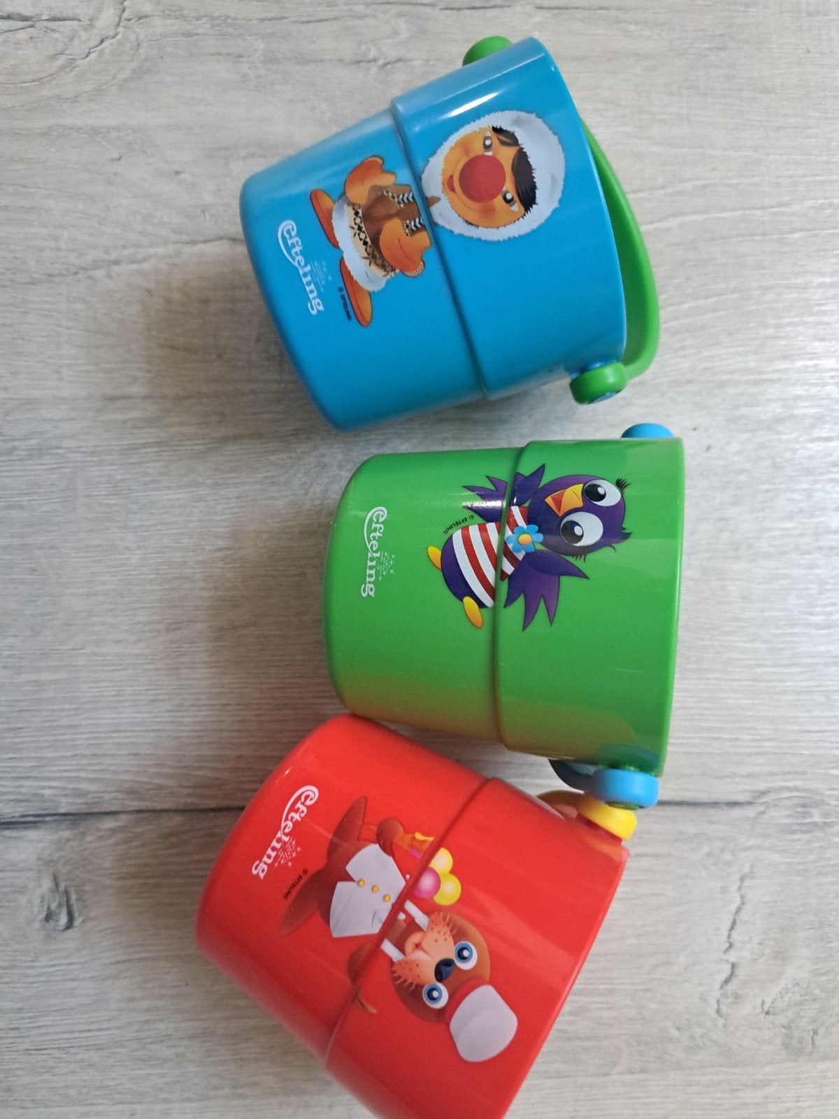 Efteling emmertjes set van 3, Ophalen, Gebruikt, Gebruiksvoorwerp