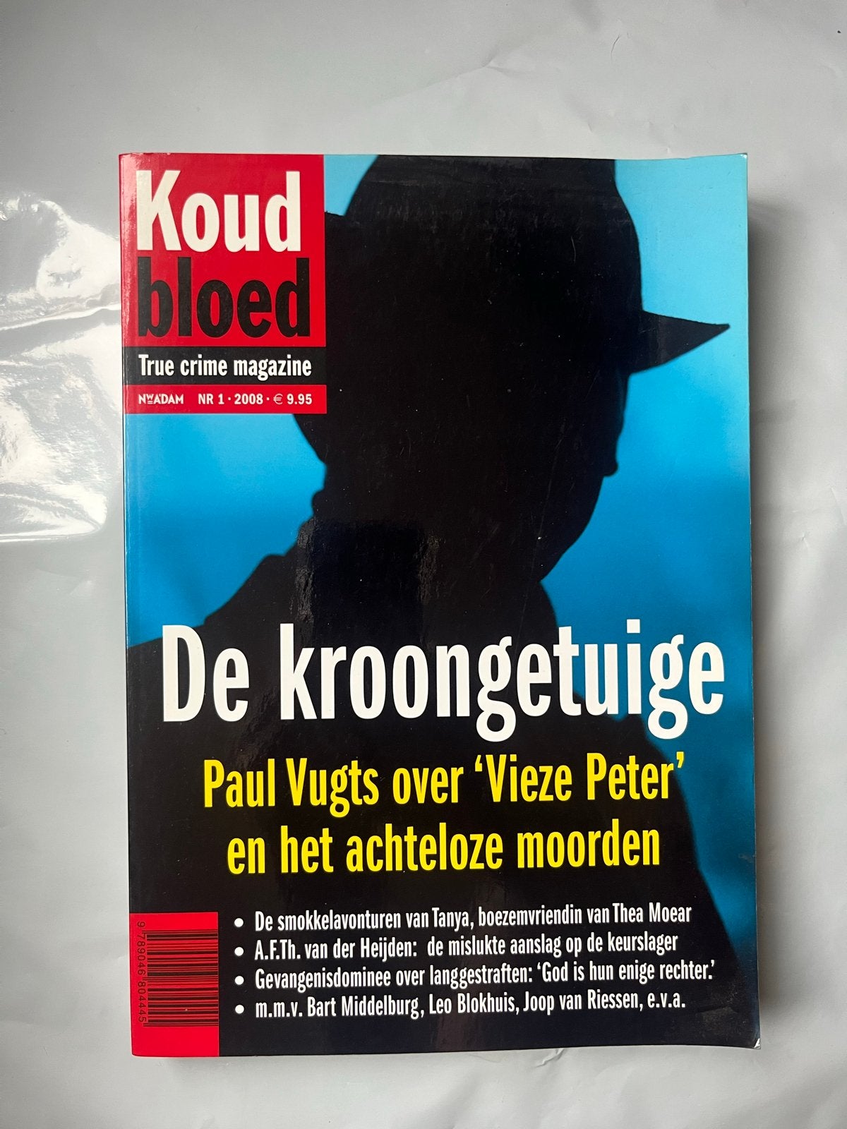 Koud Bloed - True Crime Magazine - De Kroongetuige, Ophalen of Verzenden, Gelezen, Overige typen