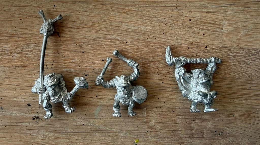Warhammer savage Orcs  command group (metal), Ophalen of Verzenden, Zo goed als nieuw, Warhammer