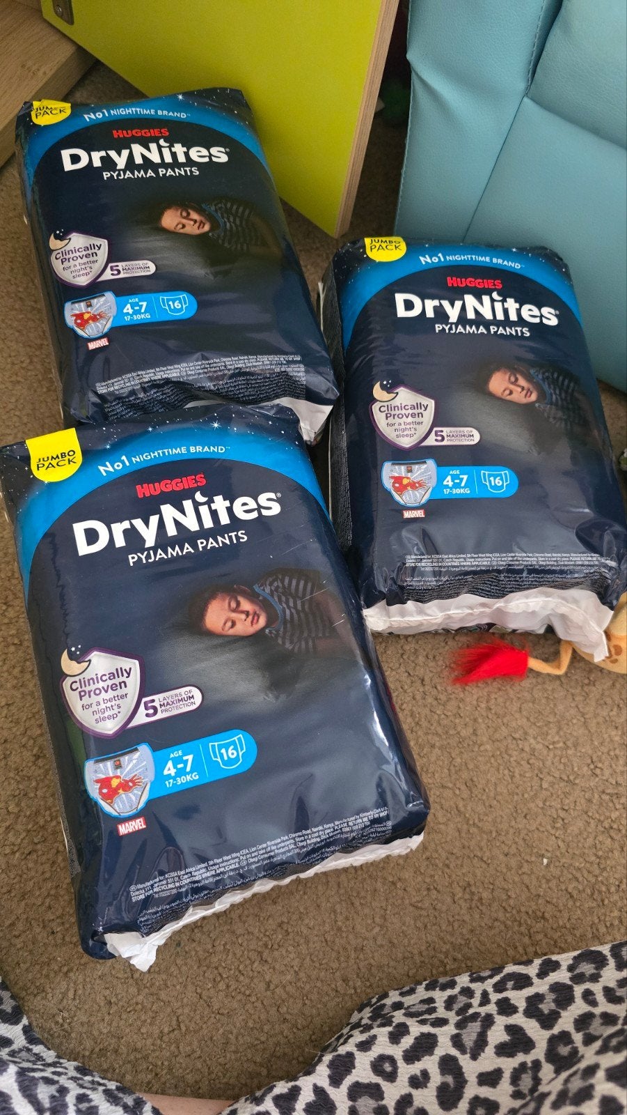DryNites Pyjama Pants 17-30kg (4-7 jaar) - 3 pakken, Ophalen, Nieuw