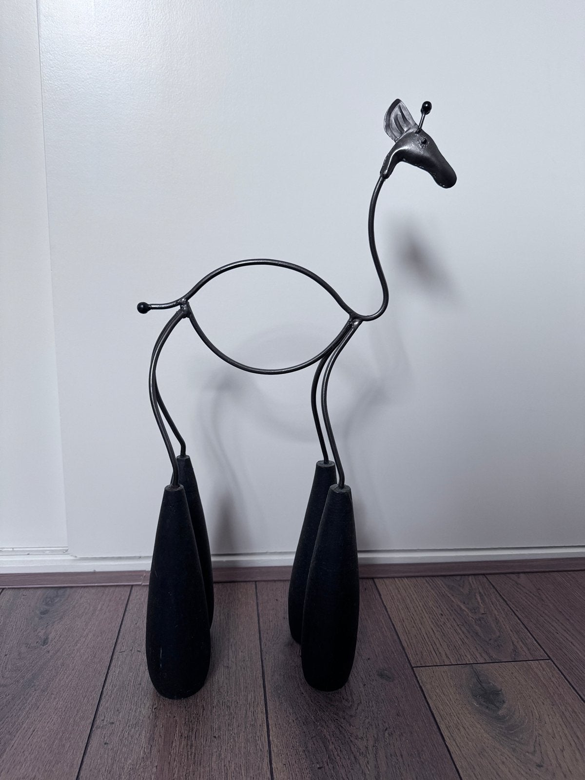 Giraffe, Ophalen, Beeld, Grijs, Metaal