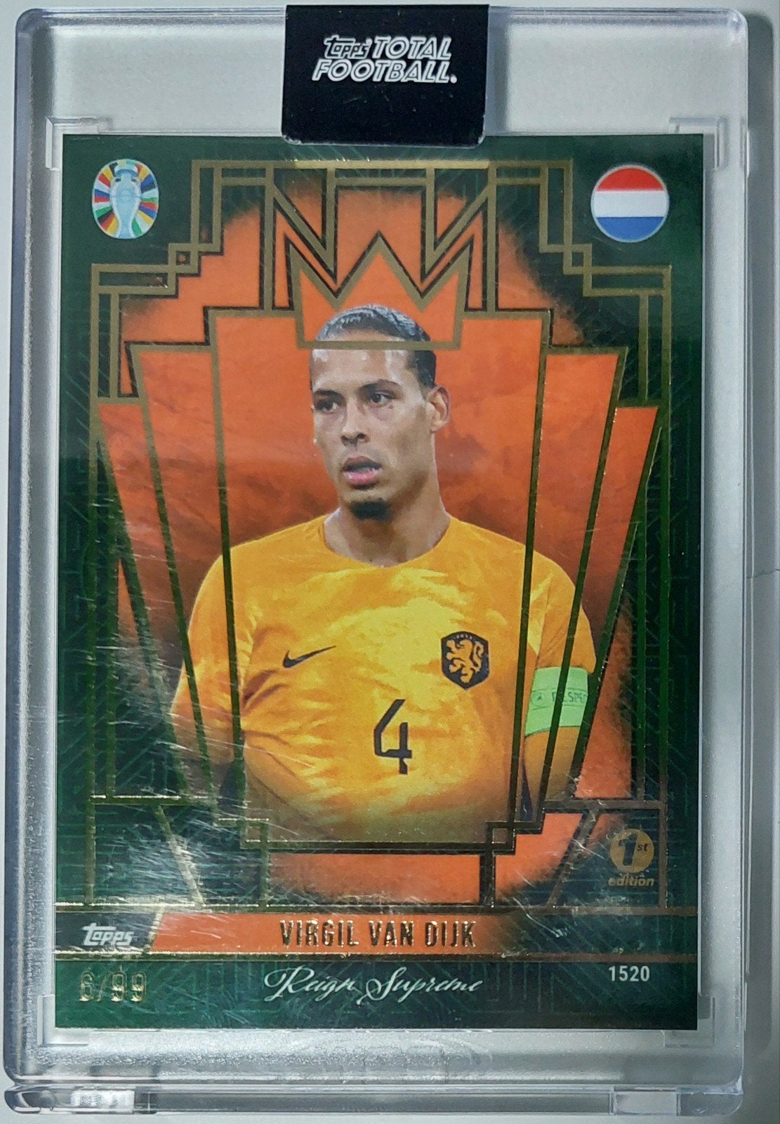 Virgil van Dijk Topps Total Football Reign Supreme 6/99, Verzamelen, Ophalen of Verzenden, Zo goed als nieuw, Buitenlandse clubs