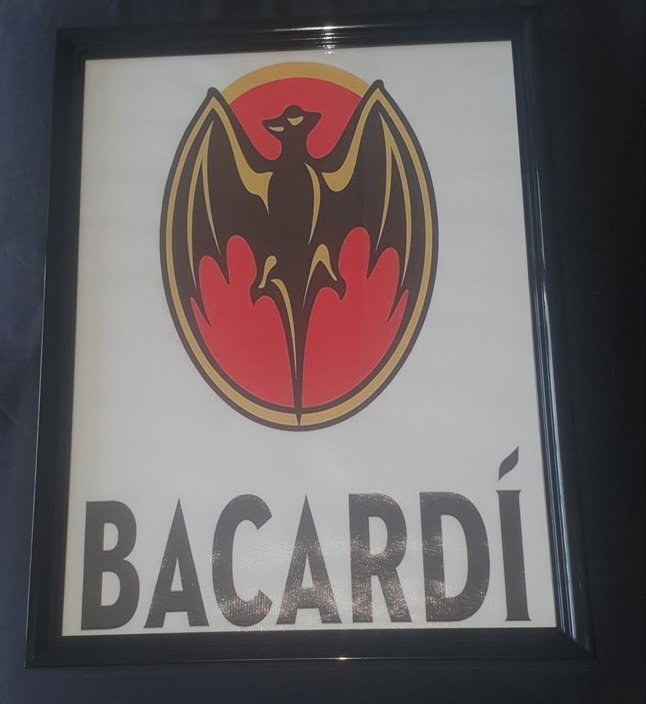 Mooie canvas afbeelding van bacardi, Ophalen of Verzenden, Nieuw, Reclamebord