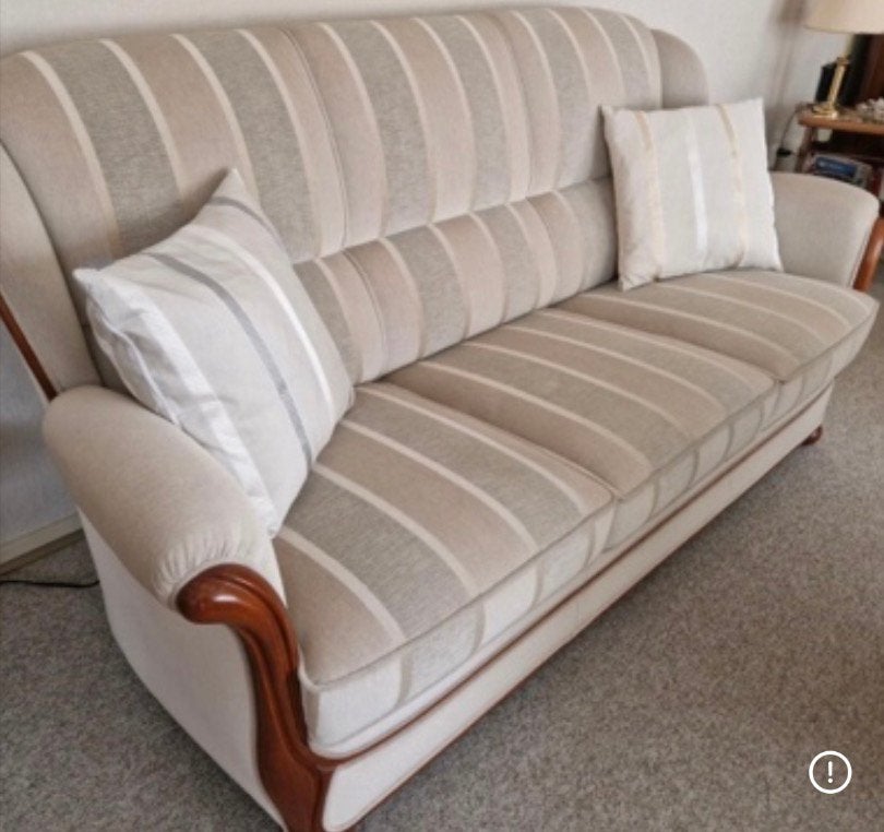 Senioren Bank Fauteuils Mohair Velours binnenvering, Ophalen, 75 tot 100 cm, Zo goed als nieuw, Minder dan 150 cm