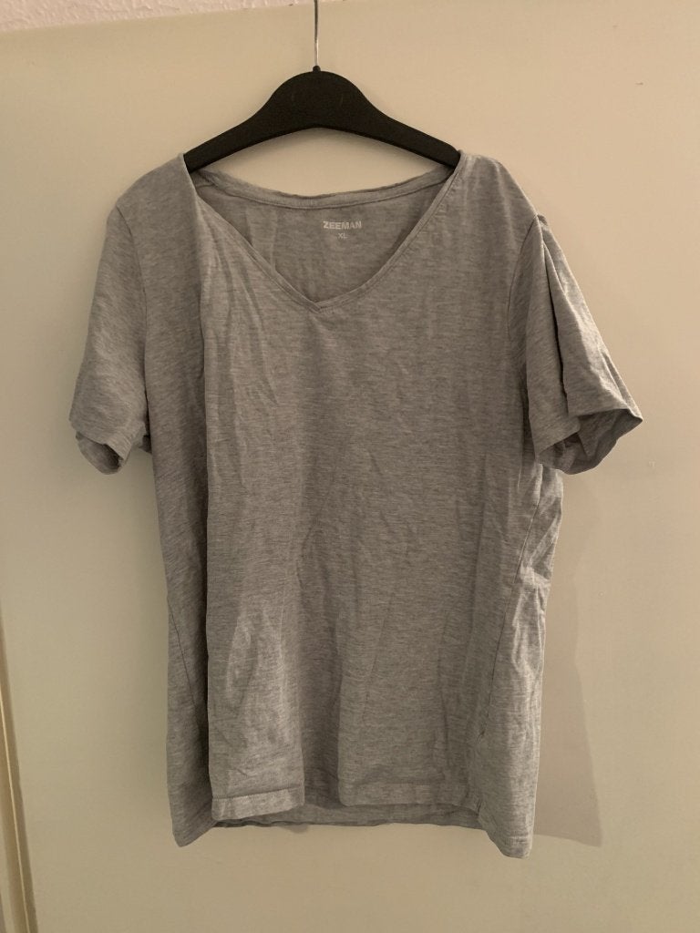 Grijze T-shirt van de Zeeman. Maat XL, Zeeman, Maat 46/48 (XL) of groter, Ophalen of Verzenden, Zo goed als nieuw