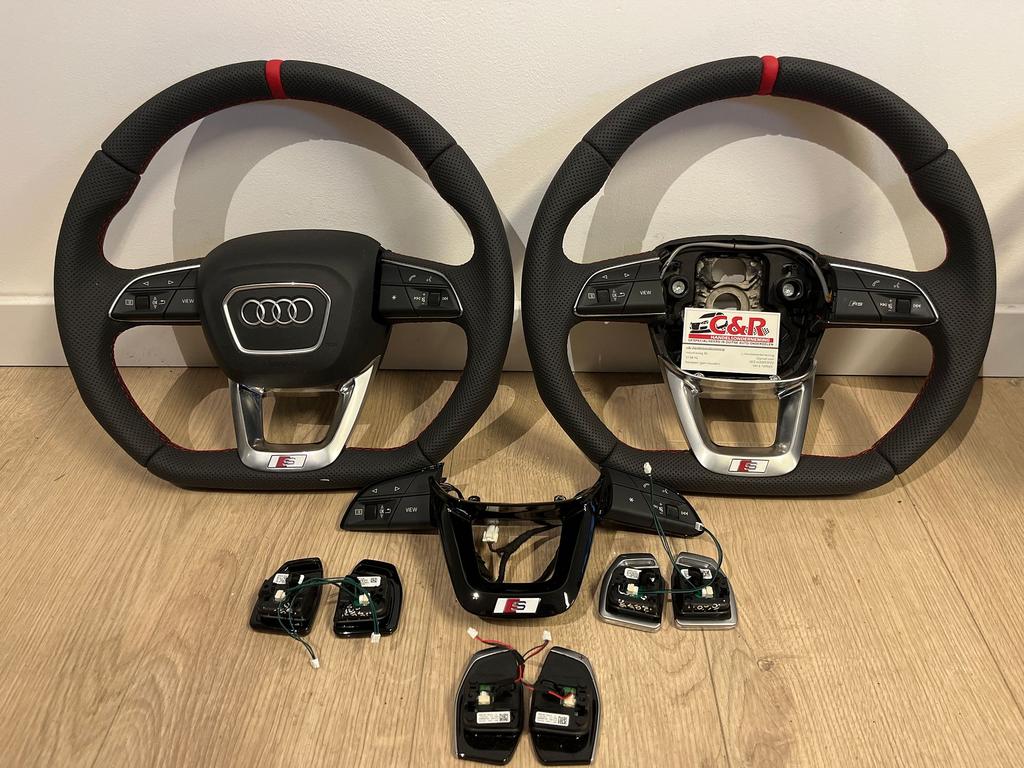 Audi Audi q7 sq7 q8 rsq8 rs sline stuurwiel geperforeerd, -, -, Nieuw, -