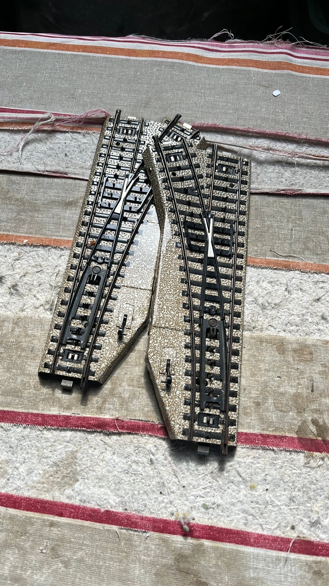 Te koop set slanke handbediende wissels van marklin 5221, Hobby en Vrije tijd, Modeltreinen | H0, Wisselstroom, Rails, Ophalen of Verzenden