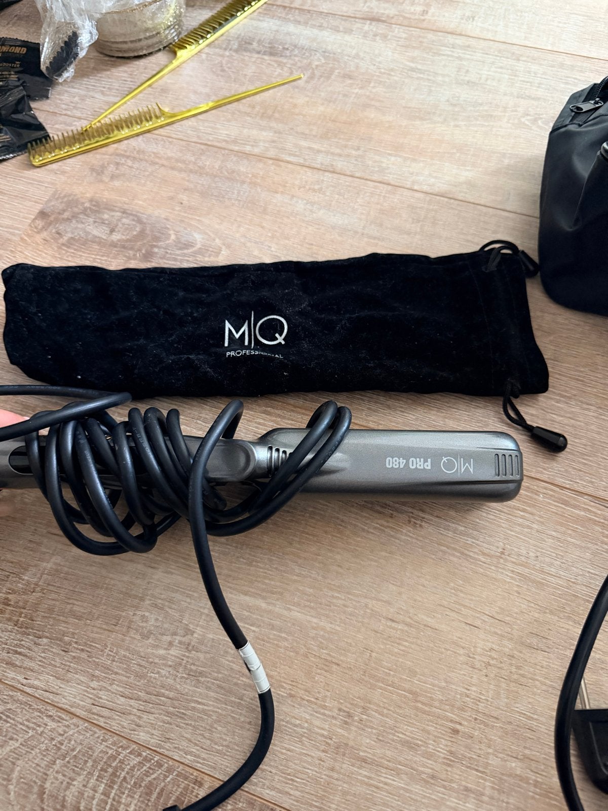 MQ Professional Pro 480 Stijltang met Opbergzakje, Ophalen of Verzenden, Gebruikt, Krultang of Stijltang