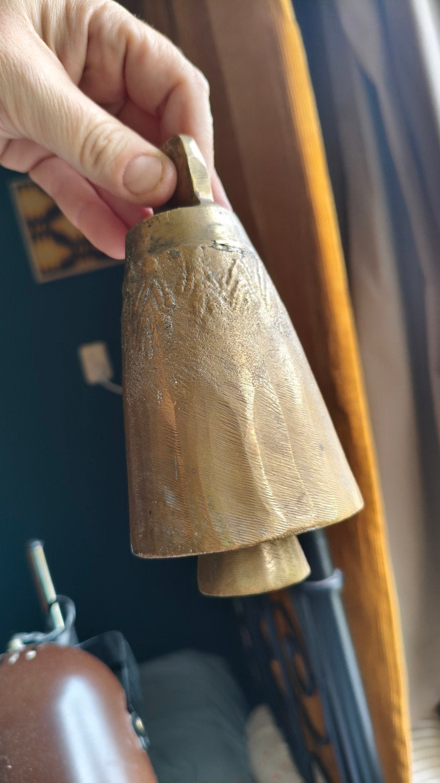 Messing kamelenbel - Bedoeïenen nesting bell vintage, Ophalen of Verzenden