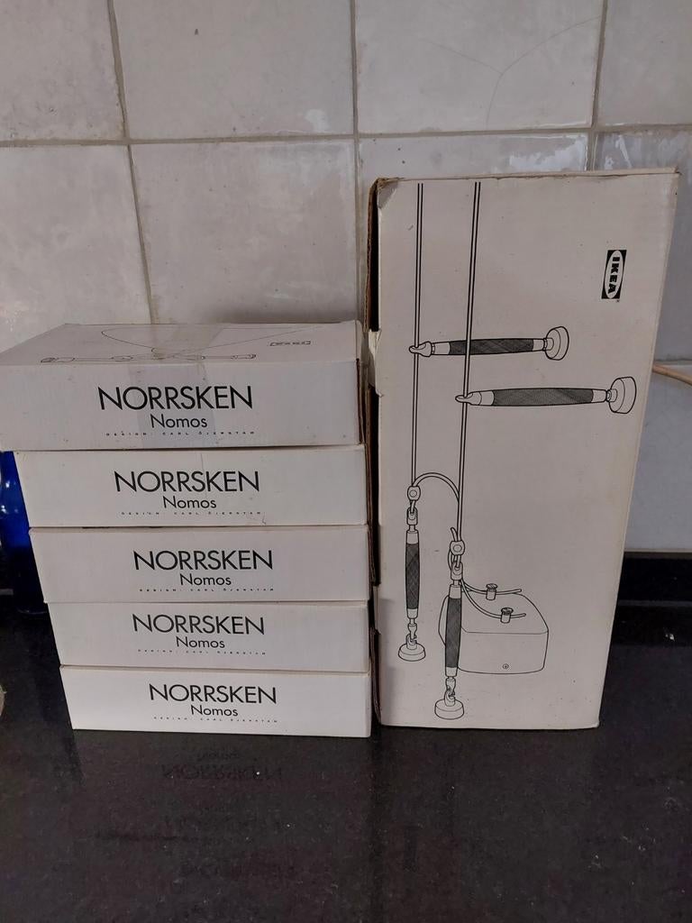 IKEA NORRSKEN kabellamp NIEUW EN ONGEBRUIKT, Huis en Inrichting, Lampen | Spots, Ophalen, Halogeen, Metaal of Aluminium, Nieuw
