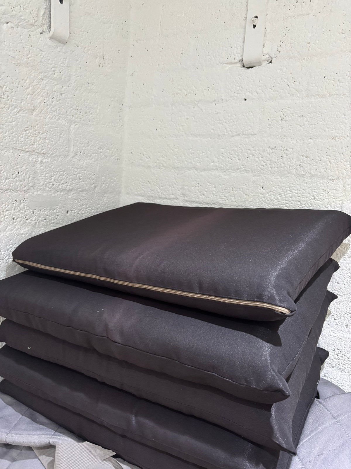 Comfortabele kussens voor loungebank - Donkergrijs, Ophalen, Gebruikt, Zwart, Vierkant