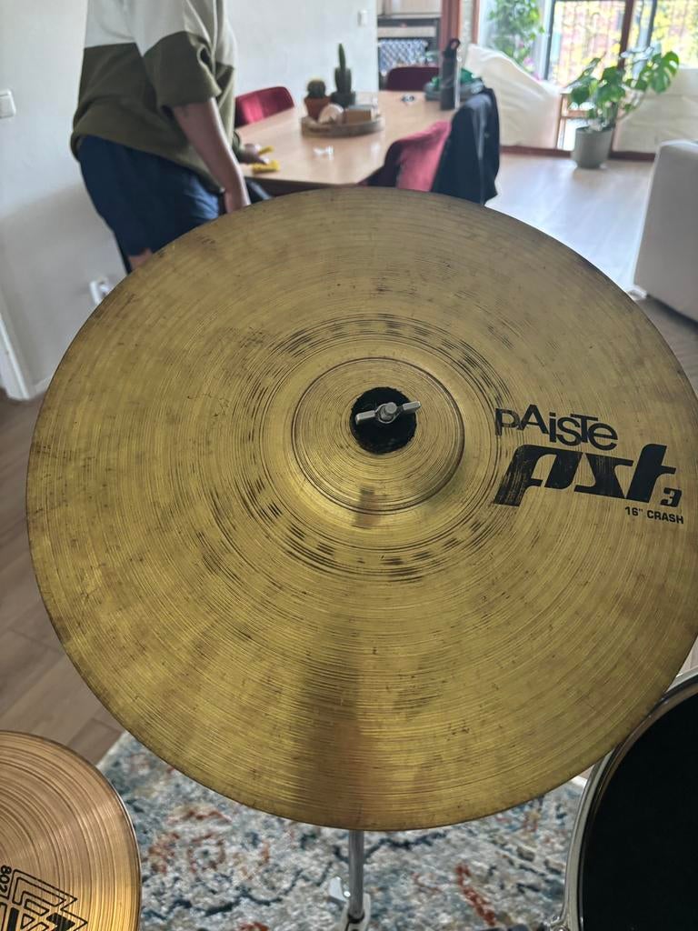 paiste pst3 crash, Muziek en Instrumenten, Percussie, Ophalen of Verzenden, Zo goed als nieuw, Overige soorten