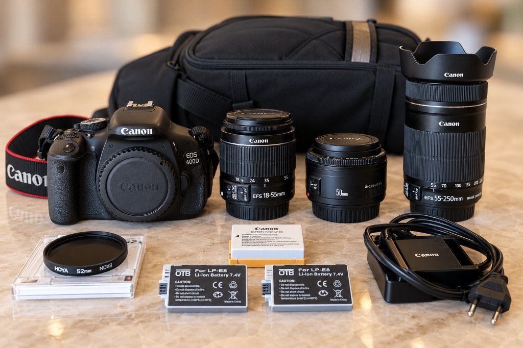 Canon EOS 600D compleet, Audio, Tv en Foto, Gebruikt, Spiegelreflex, Verzenden, Canon