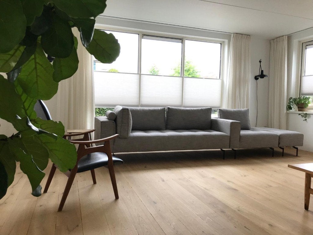 Bodilson Square zitcombinatie + hocker | Certo 65 Grey, Ophalen, Gebruikt, 125 cm of meer, 125 cm of meer