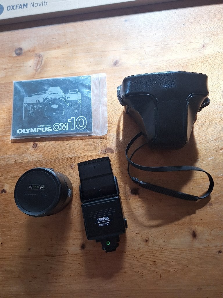 fotocamera plus toebehoren, Audio, Tv en Foto, Ophalen, Gebruikt, Spiegelreflex, Olympus