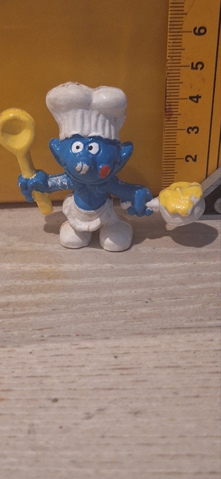 Smurf poppetje kok smulsmurf (111026), Verzamelen, Gebruikt, Duitsland, Verschillende Smurfen, .