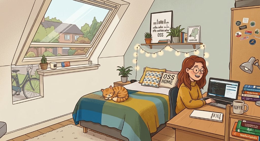 Fijne kamer te huur in Oss, Huizen en Kamers, Minder dan 20 m², Nijmegen