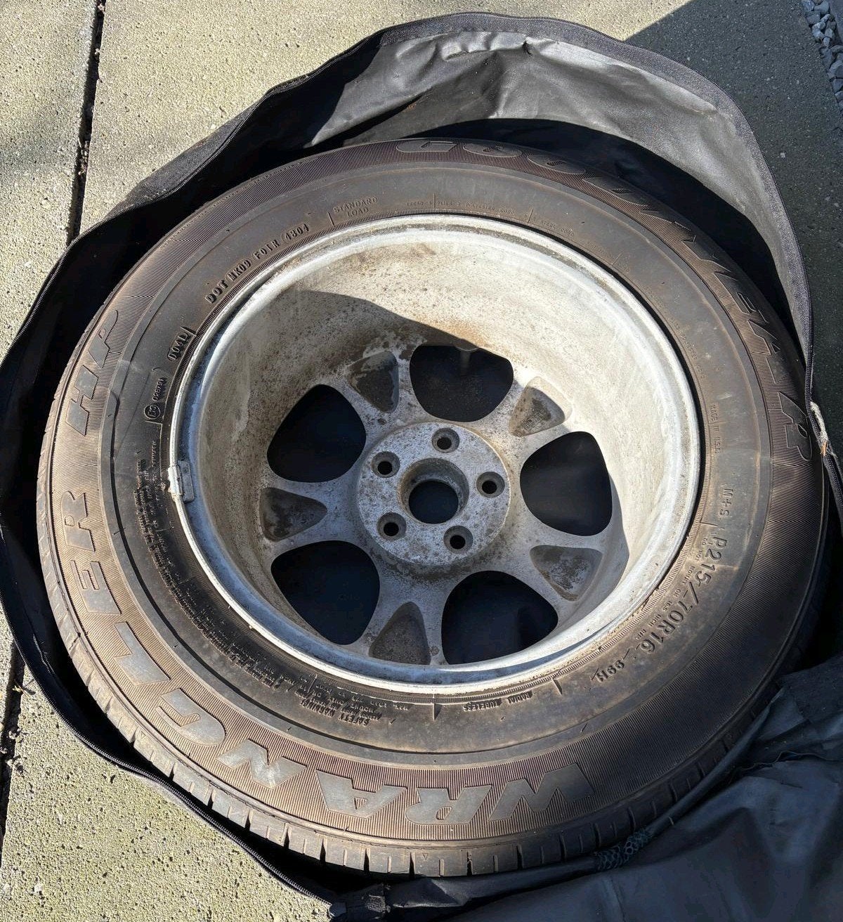 Reserveband Mazda Tribute, Ophalen