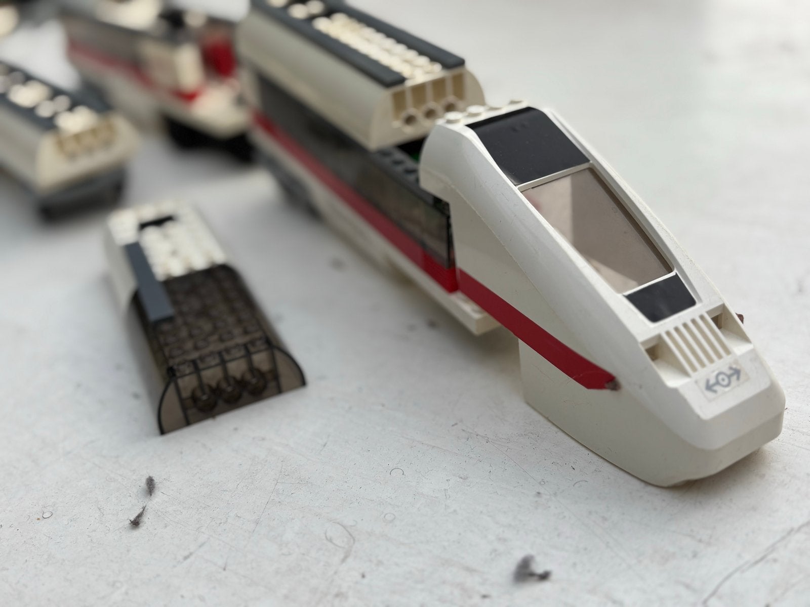 Lego Trein met Rails en Onderdelen - Incompleet, Ophalen of Verzenden, Gebruikt, Overige typen, Lego