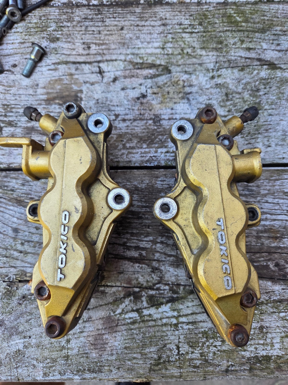 Set Tokico remklauwen Suzuki gsxr 1000 k1/k2, Ophalen of Verzenden, Gebruikt