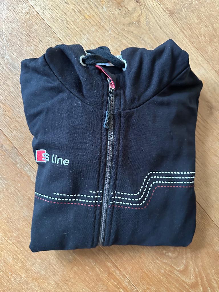 originele Audi S-line hoodie vest jas voor kinderen. Maat XS, Kleding | Heren, Zwart, Ophalen of Verzenden, Zo goed als nieuw
