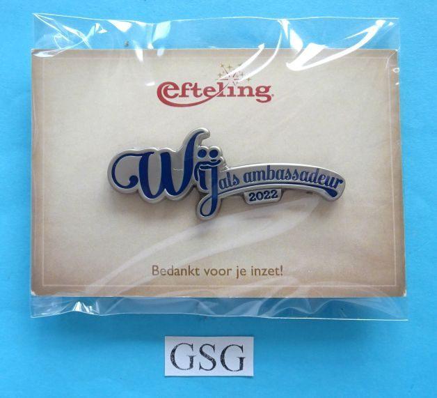 Wij als ambassadeur 2022 nr. EPP50985-01, Verzamelen, Efteling, Nieuw, Button of Speldje, Ophalen of Verzenden