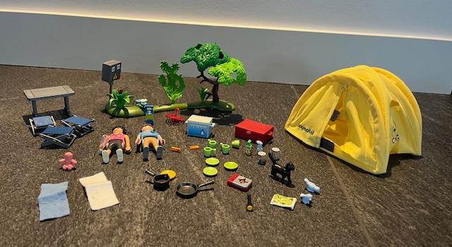 playmobil kampeervakantie met tent 5435, Kinderen en Baby's, Speelgoed | Playmobil, Ophalen of Verzenden, Gebruikt, Complete set