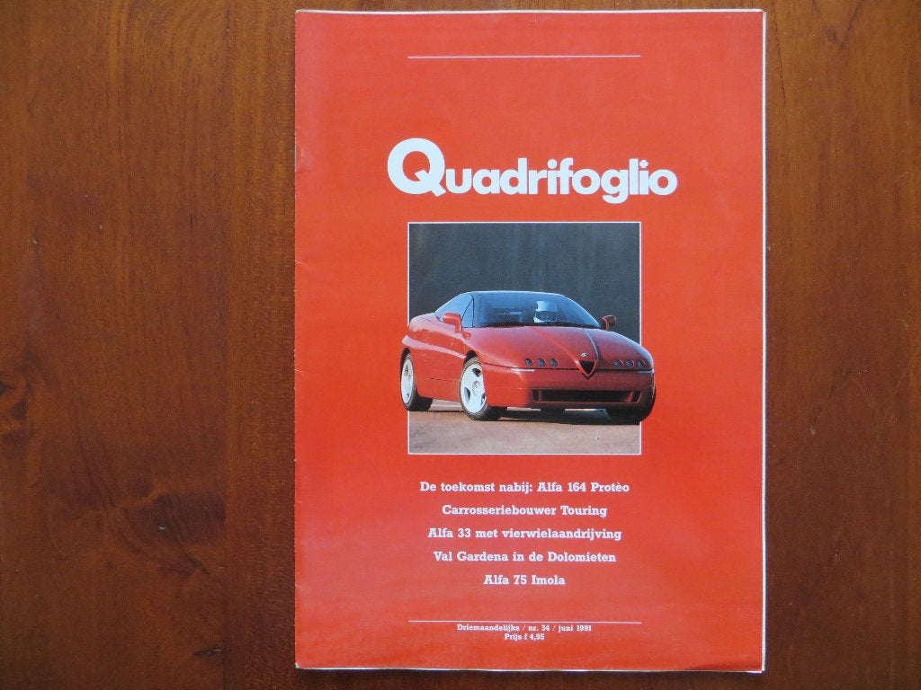 Alfa Romeo Quadrifoglio 34 (juni 1991) 164 Proteo, 75 Imola, Ophalen of Verzenden, Nieuw, Alfa Romeo