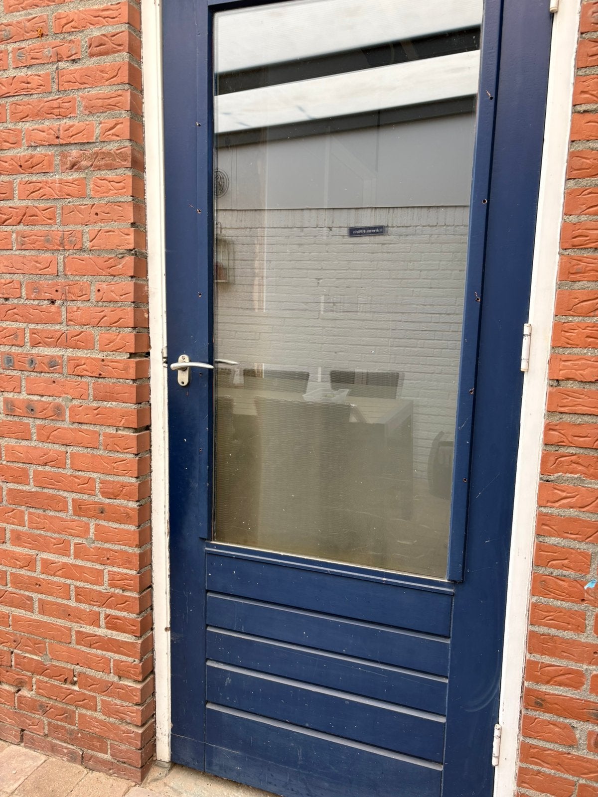 Schuur/tuin deur, Doe-het-zelf en Verbouw, Kozijnen en Schuifpuien, Deurkozijn, Zo goed als nieuw, 150 tot 225 cm, Hout