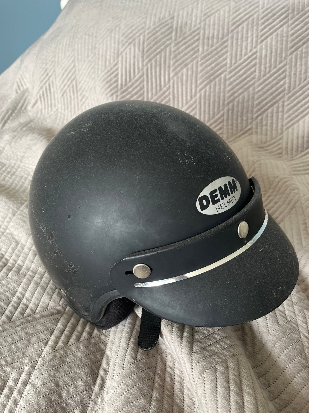 DEMM Jethelm - Mat Zwart, Motoren, Overige merken, Heren, Jethelm, Ophalen of Verzenden